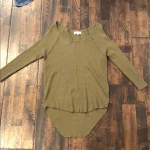 ANTHROPOLOGIE GREEN LONG SLEEVE